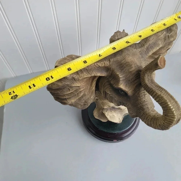 Beautiful David Mark Creations Elephant Statue 11" Vintage Home Decor Safari - Picture 5 of 15